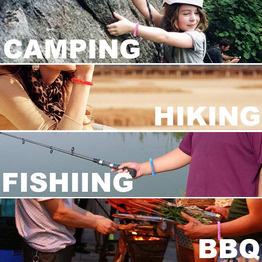 12 Pack Mosquito Bracelets, Mosquito Bracelets Outdoor for Adults and Kids, Individually Wrapped Deet-Free Waterproof Bands image number 3