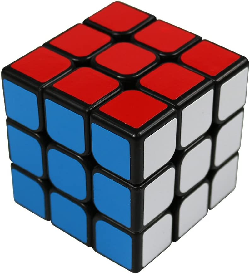 3X3 PVC Sticker Smooth Speed Puzzle Magic Cube Black -Twist Brain Teasers IQ Toys for Kids 56Mm image number 5