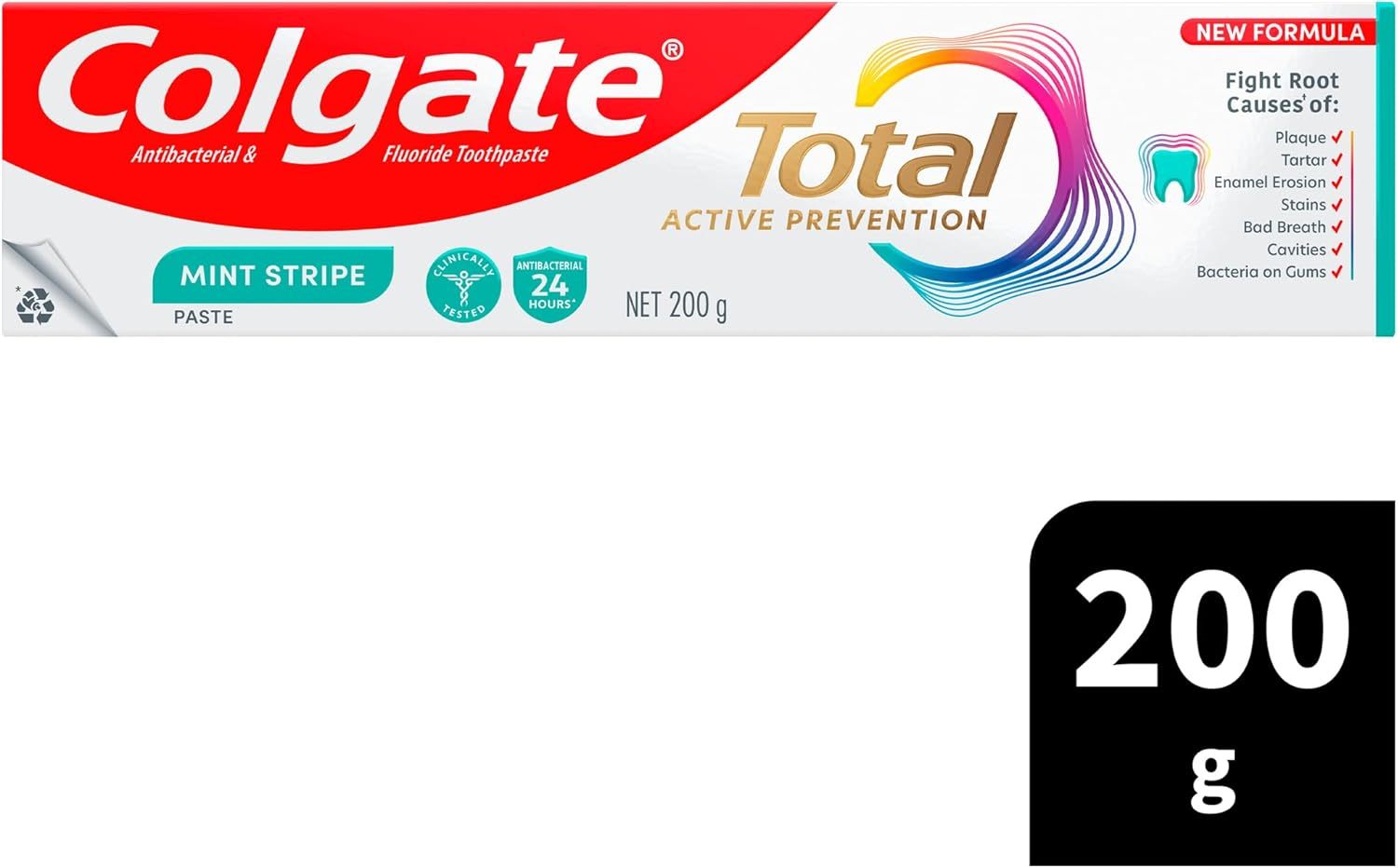 Colgate Total Active Prevention Toothpaste Mint Stripe 200G