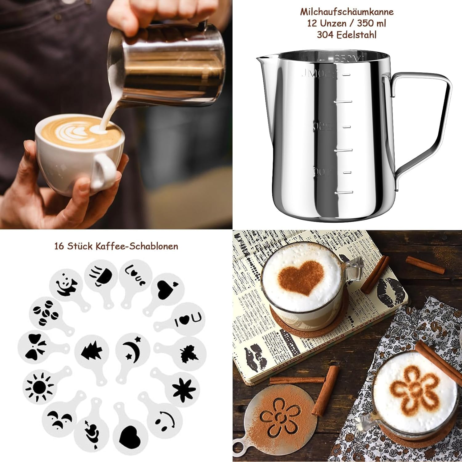 Milk Frother Handheld, FITNATE Rechargeable Electric Foam Maker Drink Mixer 3 Speeds with 2 Stainless Steel Whisks, Frother for Coffee, Hot Chocolate, Latte, Cappuccino,Includes Frother Cup image number 5