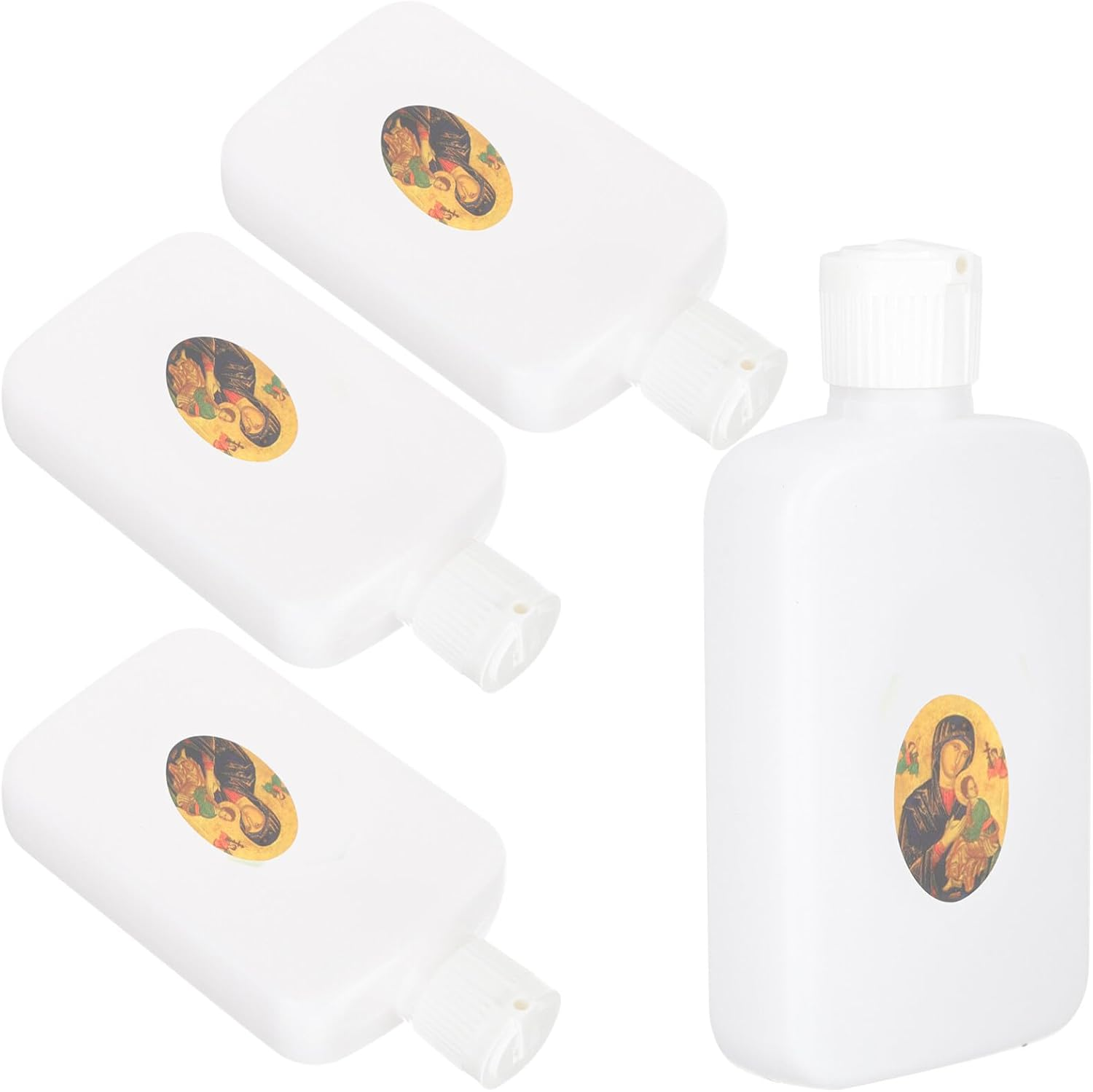 Ciieeo 6Pcs Empty Holy Water Bottles Refillable Container Religious Easter Decorative Supplies for Church Baptism image number 6