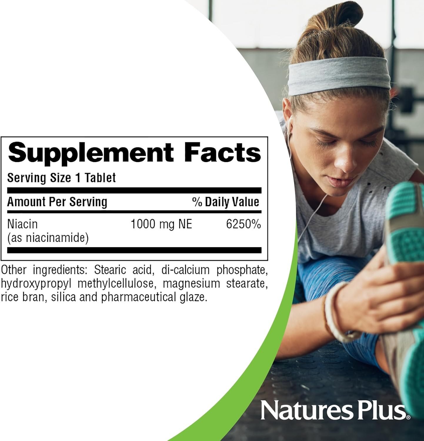 Nature'S plus Niacinamide 1000 Mg Sustained Release Tab 90 Ct image number 1