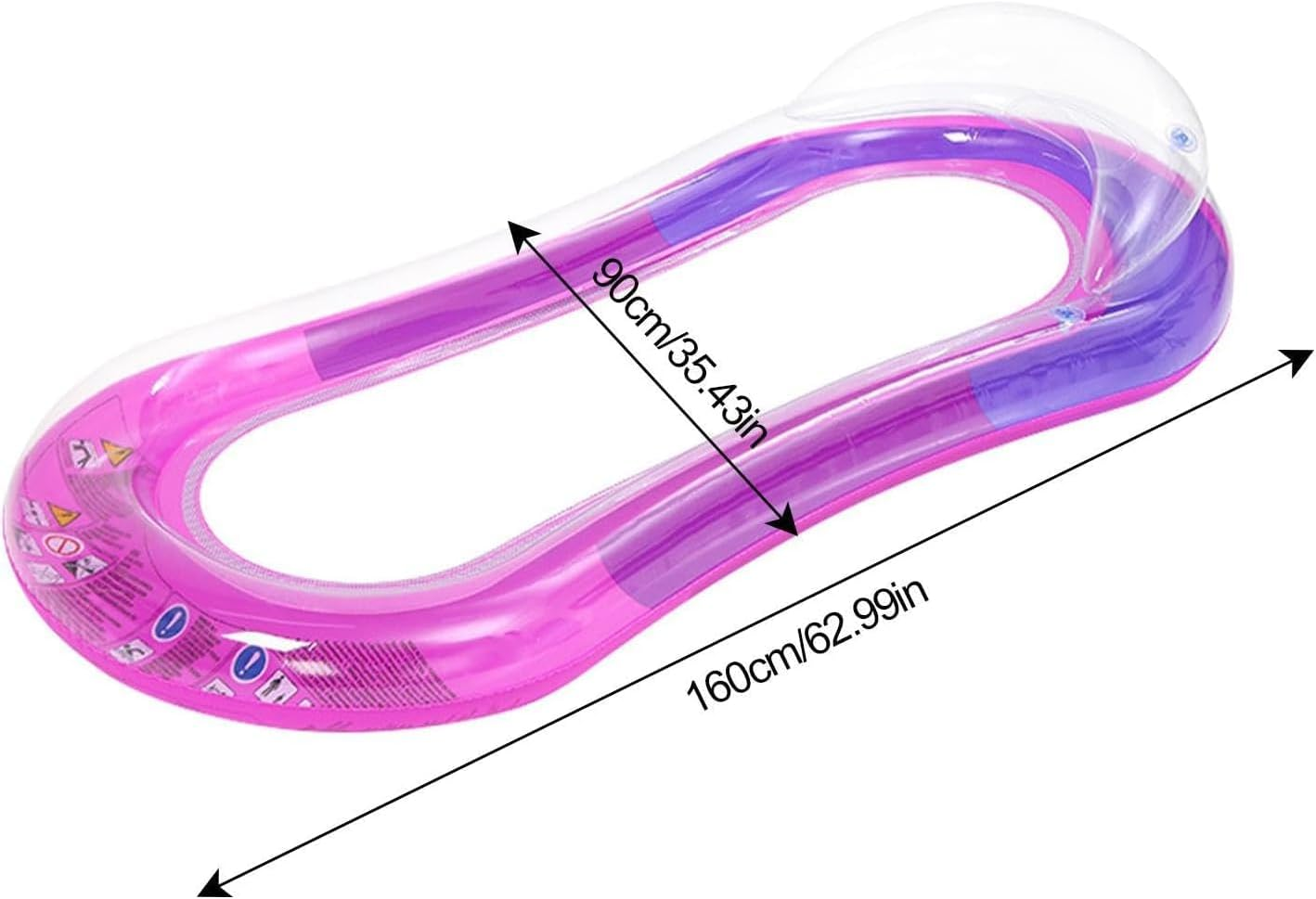 Inflatable Tanning Pool Lounger Float | Pool Raft Floatie Toys for Adults,Sun Tanning Floats with Headrest and Mesh Bottom, Pool Floating Lounge Bed for Swimming Pool Beach Lake