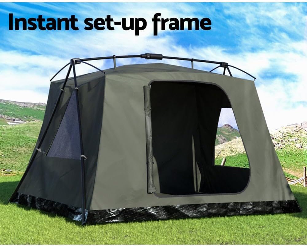 Weisshorn Beach Tent 2-3 Person Camping Tents, Portable Dome Shade Shelter, Easy Setup Lightweight Umbrella Sun Protection Outdoor Fishing Family Picnic Green