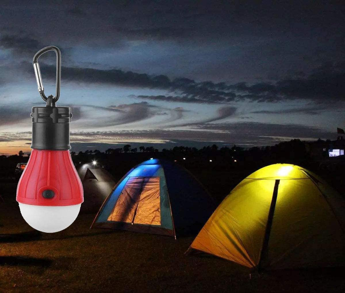 Dawntrees Tent Light, Camping Light, Camping Tent Portable LED Lights, Battery-Powered Emergency Lights, Hurricane Lights, Blackout Lights, Hook Lights, Used for Hurricane Emergency Backpack Hiking.&hellip; image number 4