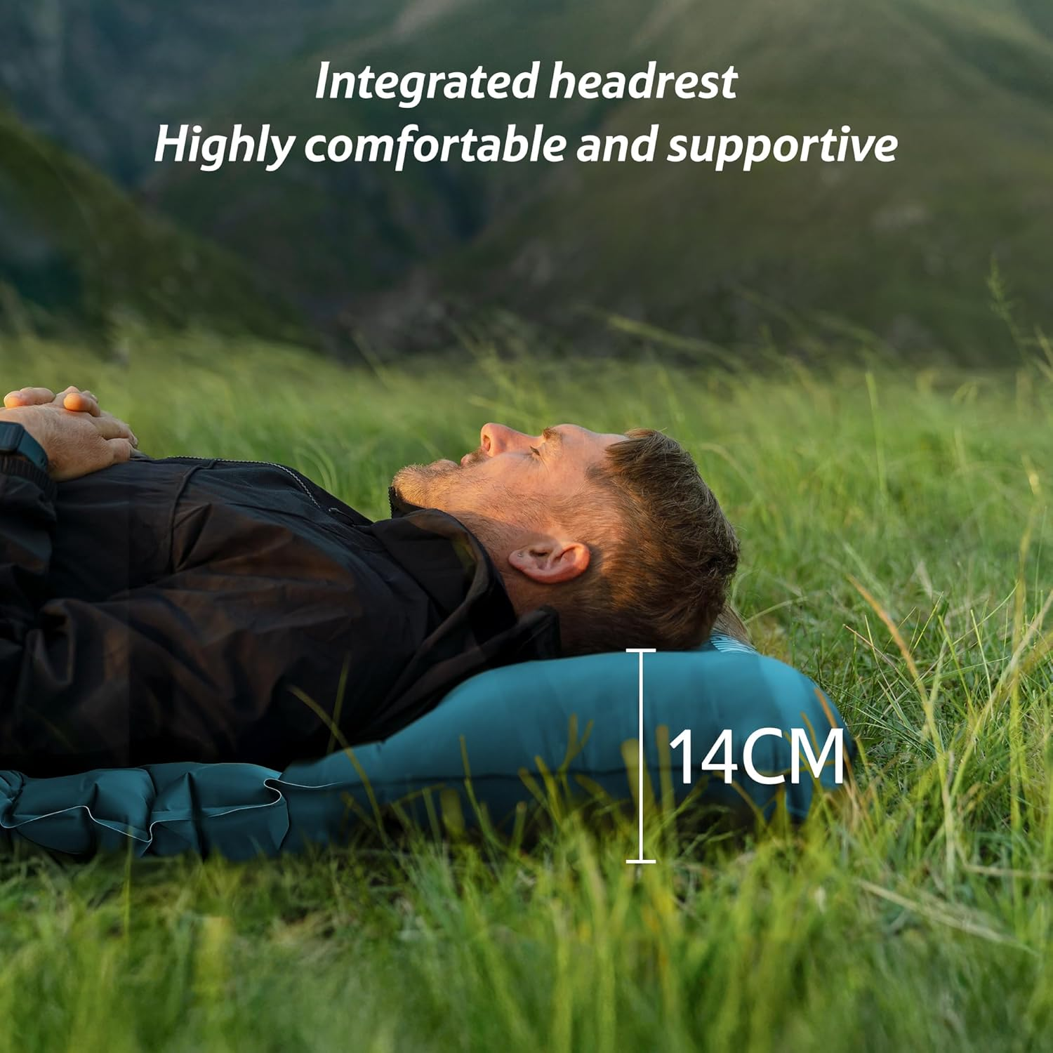 Naturehike FC01 Widen & Extended Sleeping Pad, Inflatable Air Mattress, Ultralight Sleeping Pad (200 * 60Cm, Single-Blue) image number 5