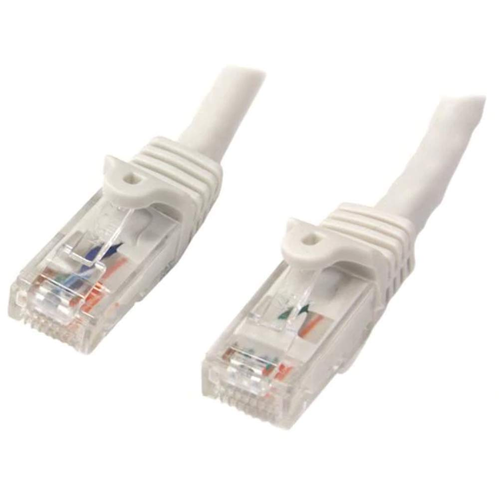 Startech.Com N6PATC10MWH Cat6 Patch Cable with Snagless RJ45 Connectors, White, 10 Meter