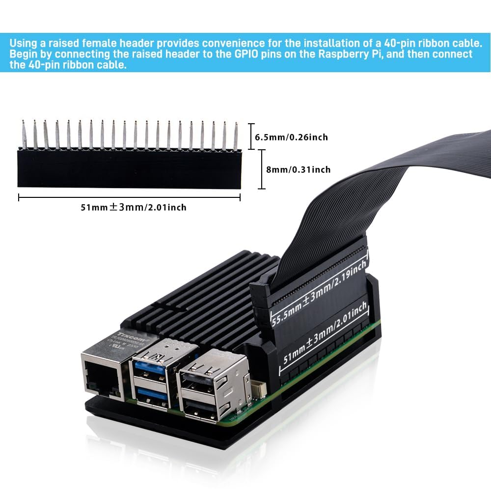 Geeekpi Heatsink Case for Raspberry Pi 5, Pi 5 Aluminum Alloy Armor Case, Pi 5 Passive Cooling Case for Raspberry Pi 5 4GB/8GB (Raspberry Pi NOT Included) image number 5
