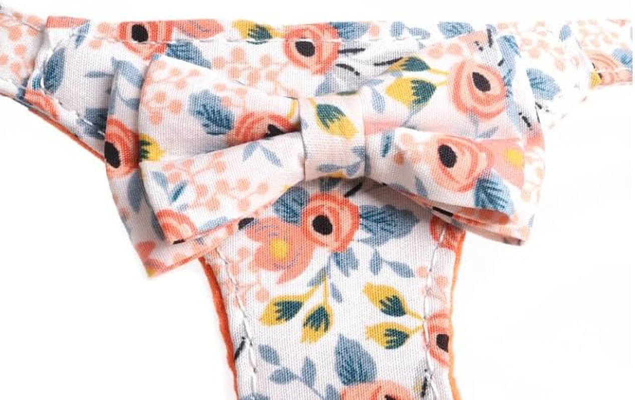 No Pull Floral Pattern Dog Harness- Lightweight and Soft Dog Harness, Adjustable Small Dog Harness and Leash Set, with Dog Leash, Suitable for Puppy (Style 1, Large) image number 2