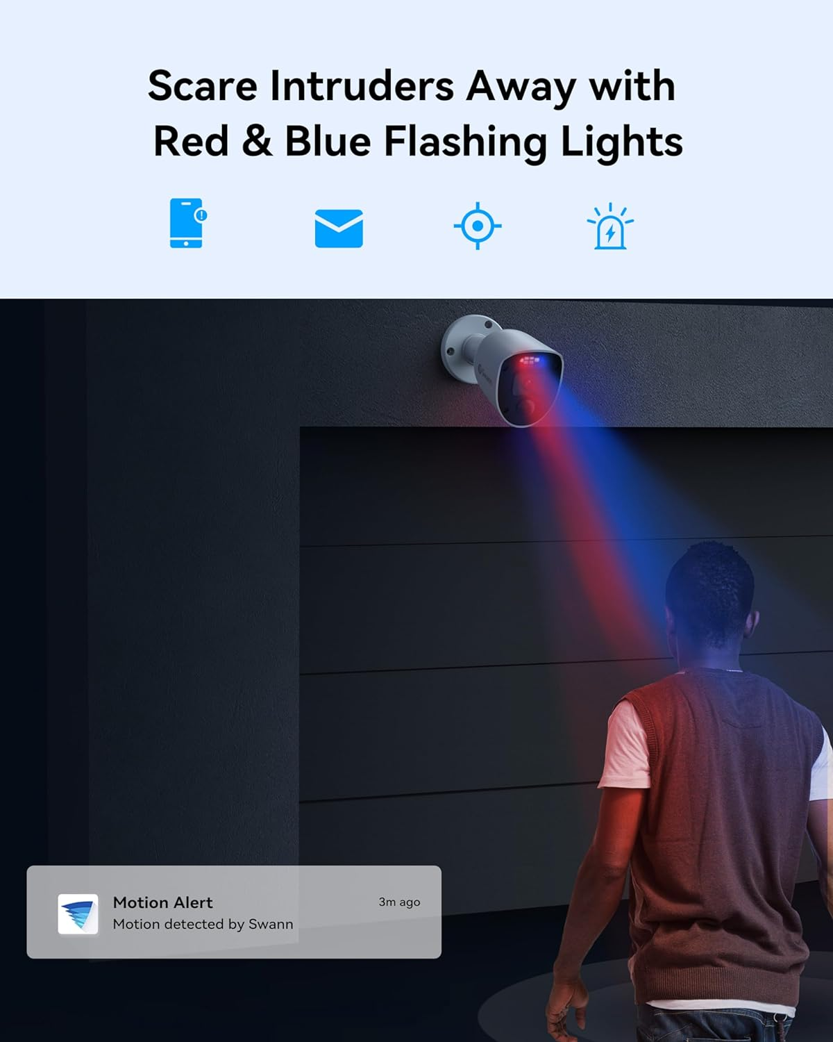 Swann Enforcer 8 Channel 8 Camera DVR Security Camera System with 1TB HDD, 1080P HD Video, Indoor or Outdoor Wired Surveillance CCTV, Colour Night Vision, Heat Motion Detection, LED Lights, 846808 image number 6