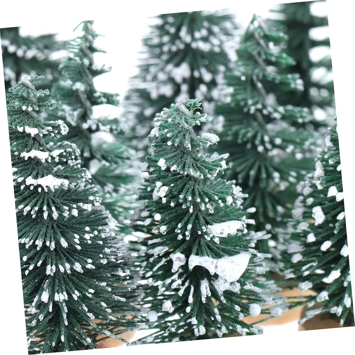 DIY Mini Christmas Trees in Pine 5Cm Ornaments for Desktop Tabletop Christmas Tree Decor image number 5