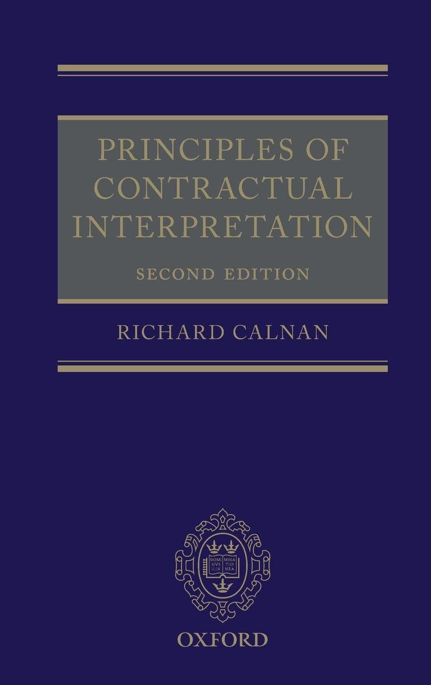 Principles of Contractual Interpretation