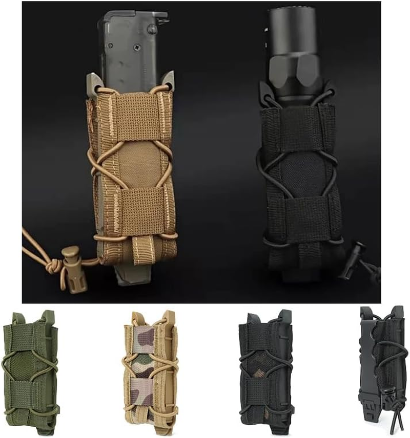 Outdoor Sports Airsoft Gear Molle Assault Combat Bag Vest Accessory Camouflage Pack Fast Cartridges Clip Ammunition Carrier Ammo Holder Tactical Mag 9Mm Magazine Pouch image number 2