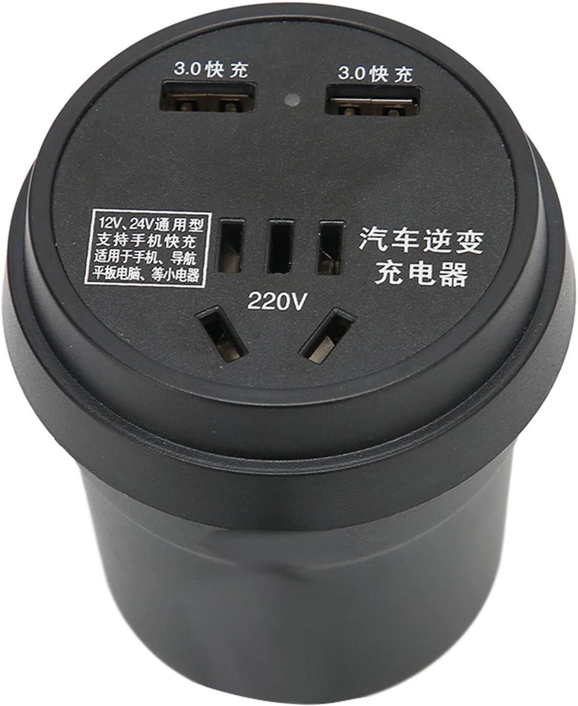 150W Car Power Inverter, DC 12-24V to AC - Converter 2 USB Port Power Supply Safe Charging for Laptop, Smartphone image number 6