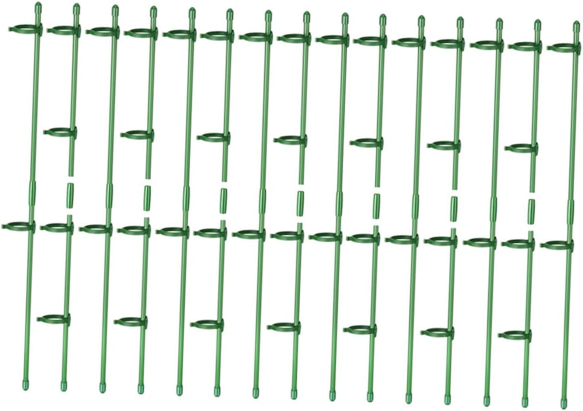 Plant Support Stakes for Garden Plants Flower Support Stakes Adjustable Clamps for Supporting in Outdoor Gardens image number 6