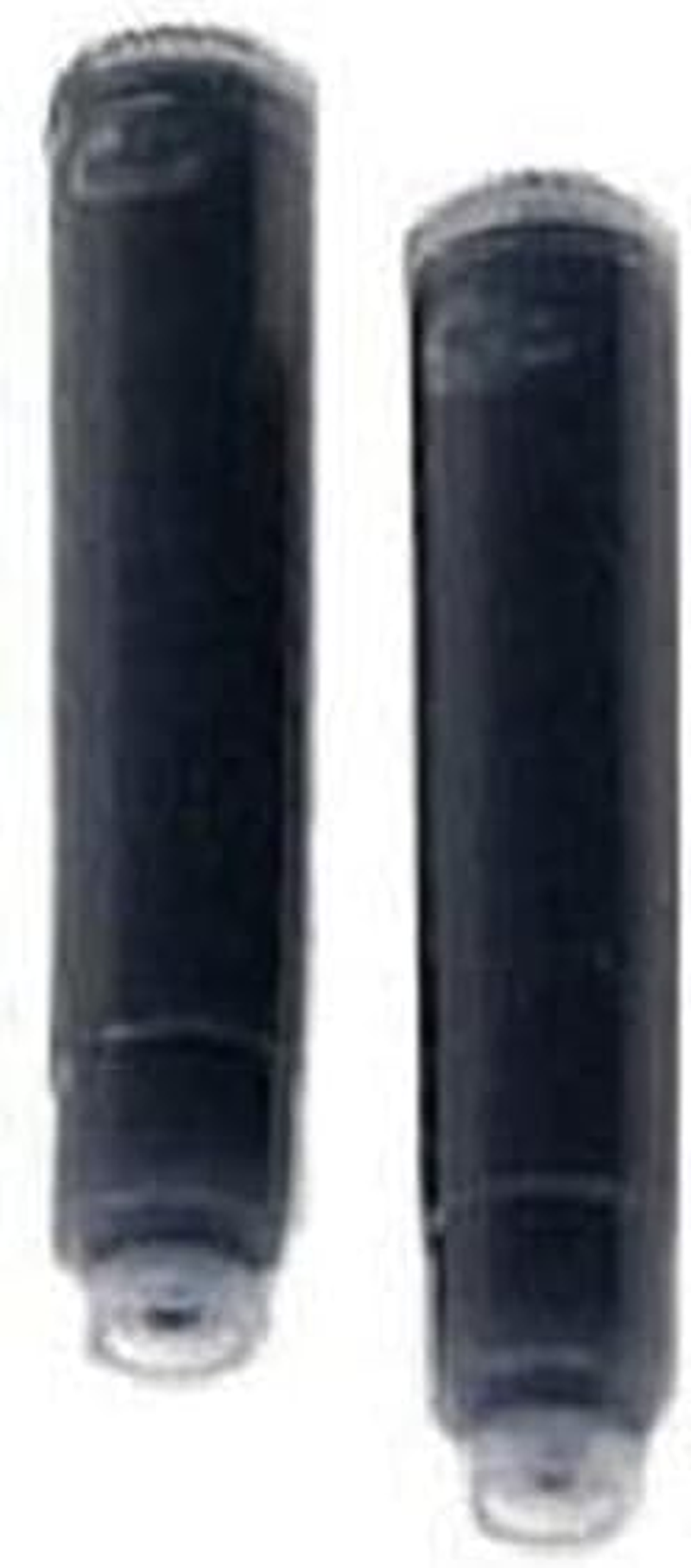 Muji Aluminum Body Fountain Pen Cartridge Refills,2 Black Ink Refills