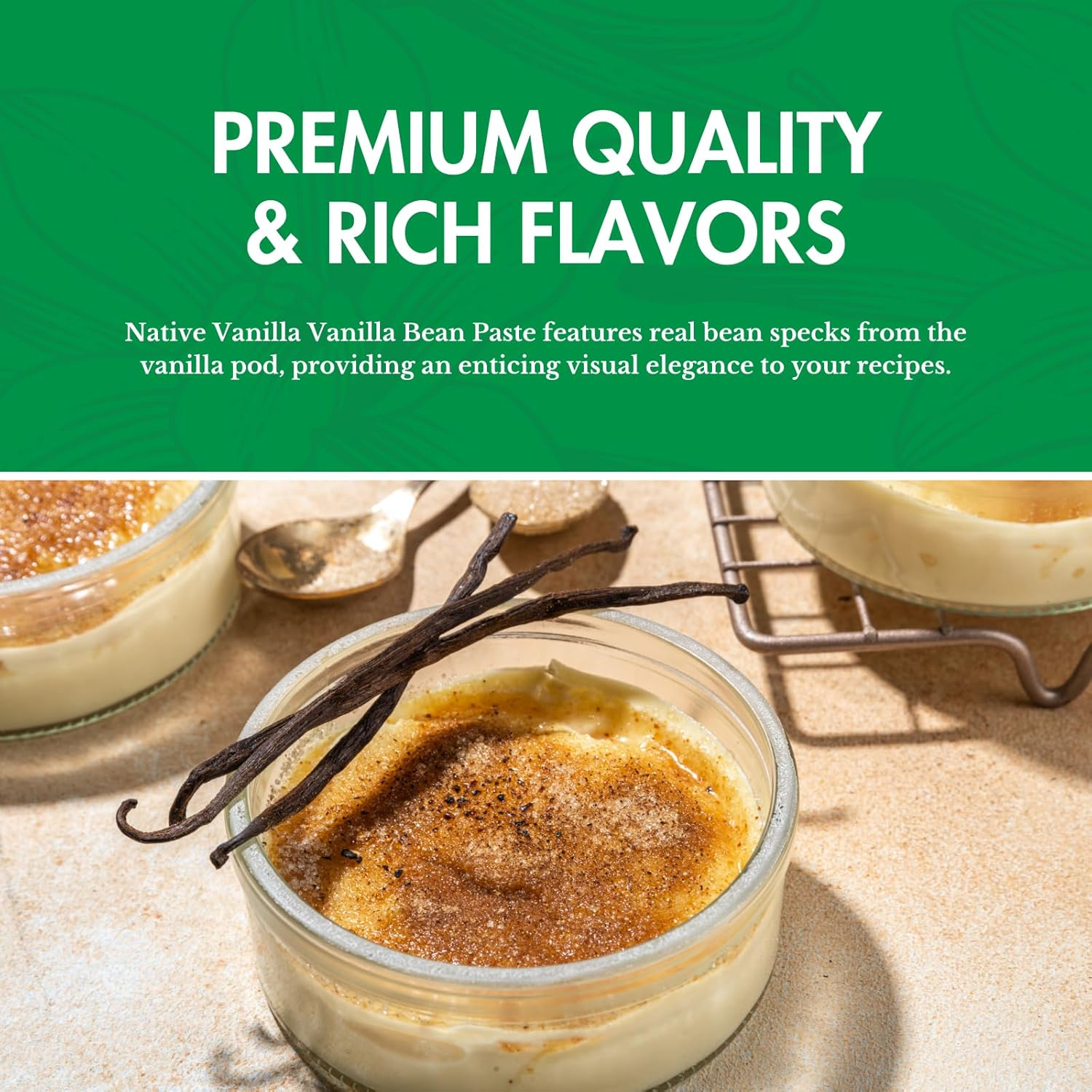 Native Vanilla - All Natural Pure Vanilla Bean Paste 118 Ml (4 Oz) - for Chefs and Home Cooking, Baking, and Dessert Making image number 4