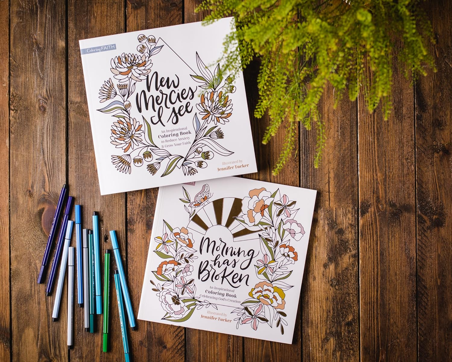 New Mercies I See: an Inspirational Coloring Book to Reduce Anxiety and Grow Your Faith image number 1