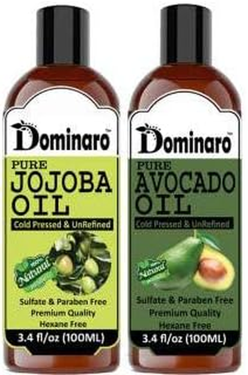 Dominaro 100 % Pure & Natural Jojoba Oil & Avocado Oil (Combo Pack of 2 Bottle ) 200 Ml Hair Oil (200 Ml) image number 2