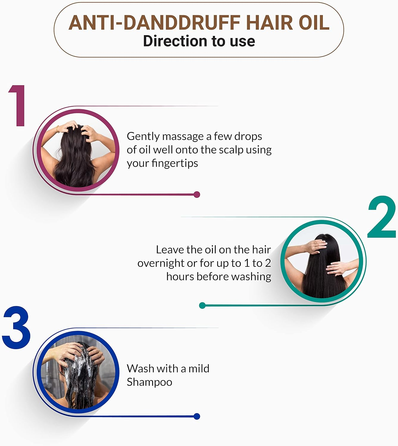 Handmade Anti-Dandruff Hair Oil - Enhanced with Neem, Lemon, Amla, Tea Tree Oil, Dandruff Hair Oil for Men & Women, 100 ML image number 4