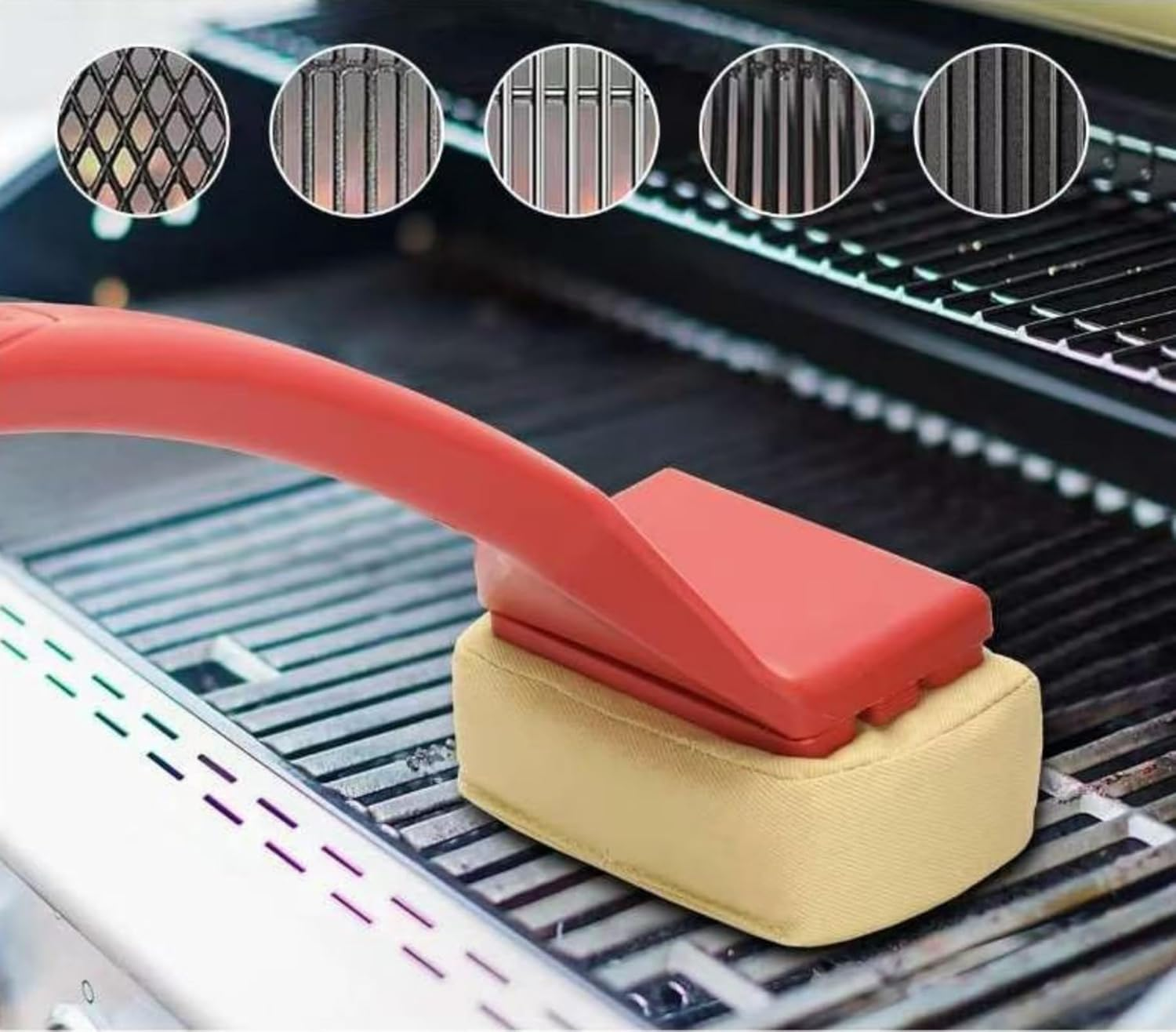 Grill Brush BBQ Scraper Steam Cleaning Bristle Free Heat-Resistant Safe for All Grill Types Cast Iron Stainless Steel Grates Barbecue Cleaner Accessorie Tool image number 1