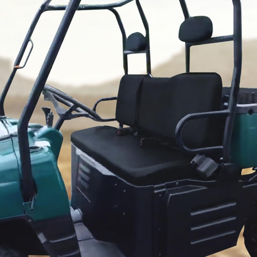 UTV Ranger Seat Covers, Black Waterproof Front Bench Seat Cover Compatible with Polaris Ranger 500/700/800 2002-2008 image number 2