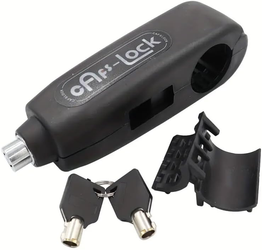 AIMALL Motorcycle Handlebar Lock Anti-Theft Electric Car Grip Lock with Copper Core for Scooters and Bikes