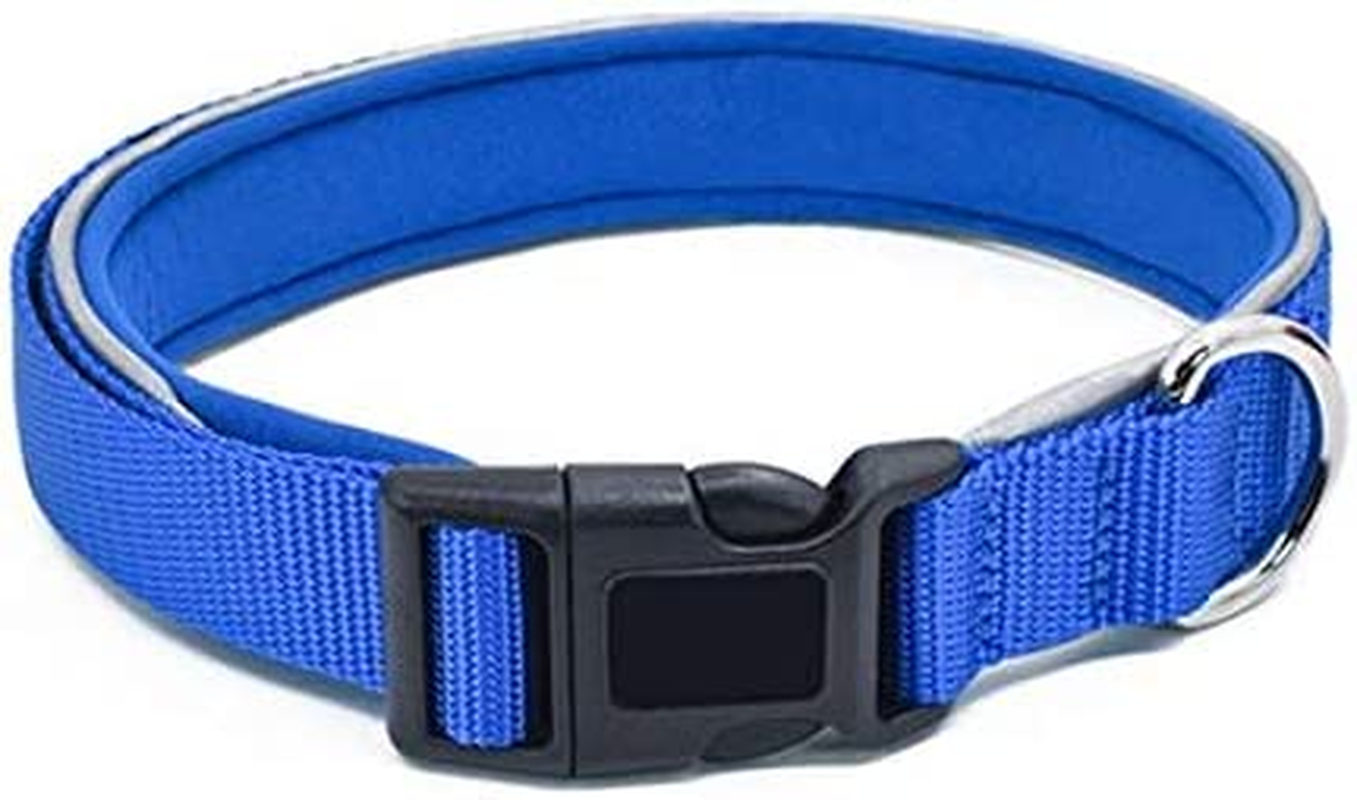 EZONEDEAL Heavy Duty Dog Collars for Medium Dogs - Nylon Puppy Collar, Medium Dog Collar, Pet Collar Suitable for Most of Male Female Dogs - Adjustable Breathable (Medium, Orange)