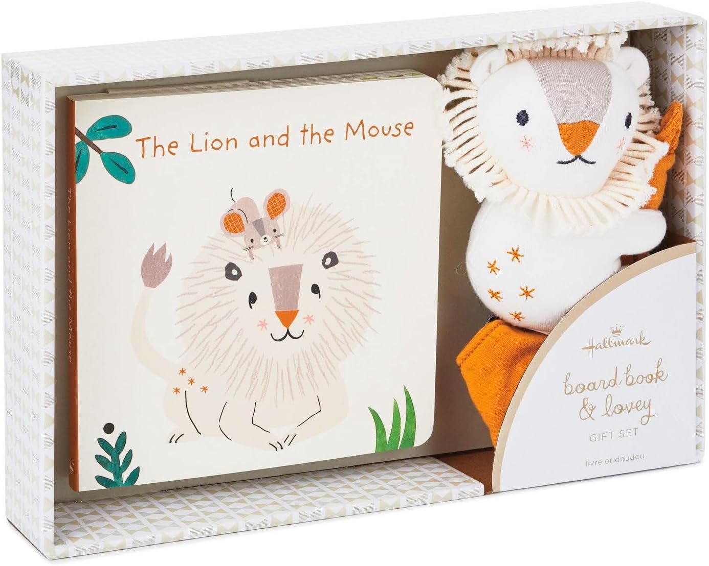 Hallmark the Lion and the Mouse Board Book with Lion Lovey Blanket Set - Comforter Set for Children, New Baby Gift image number 6