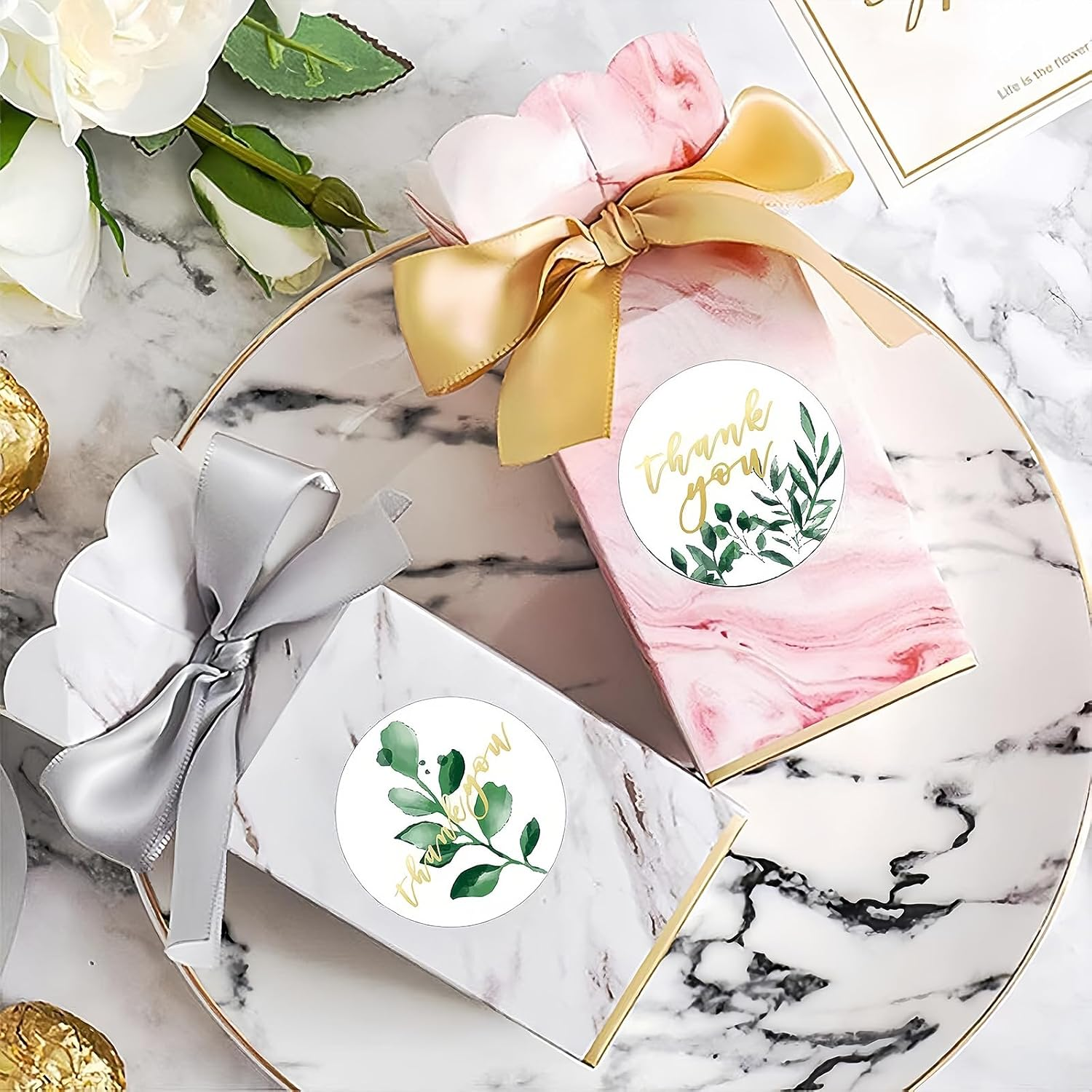 500PCS Thank You Stickers - Decorative Adhesive Labels for Gifts and Packaging, Perfect for Thank You Cards and Party Favors. image number 1