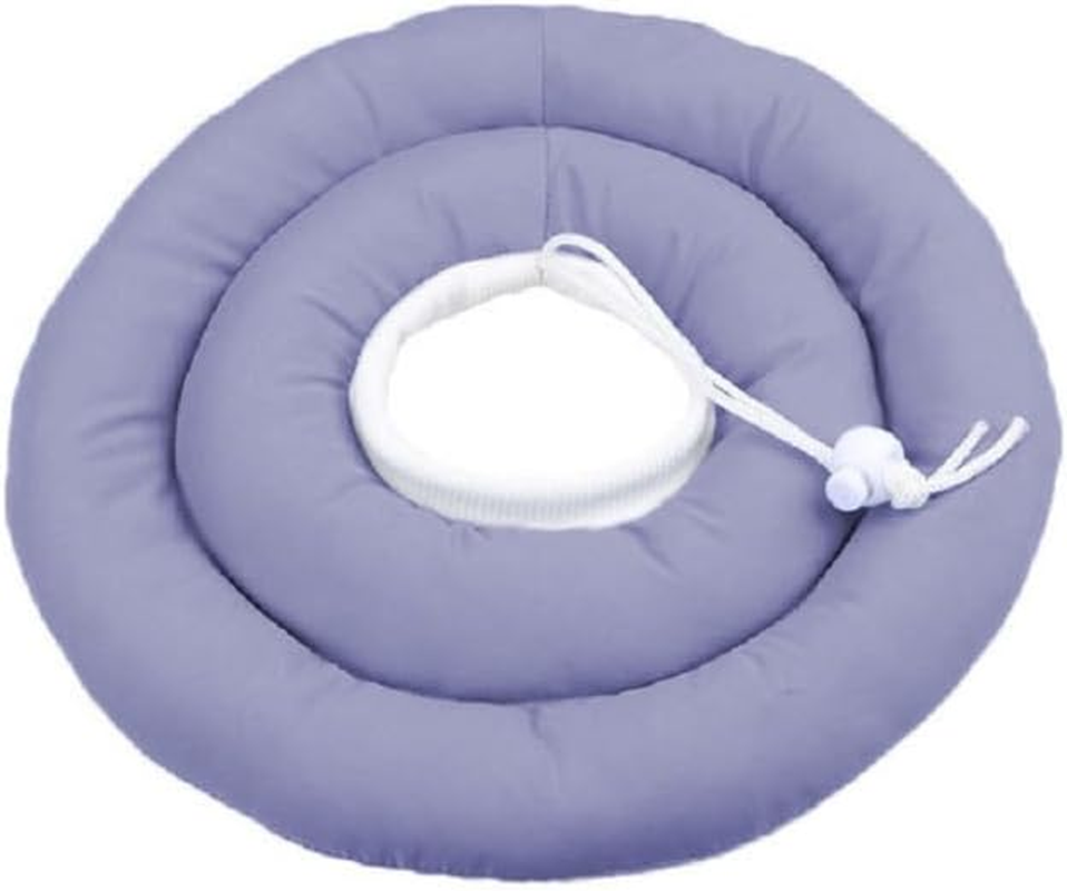 Soft Dog Cone Alternative after Surgery, Adjustable Collar for Dogs, Waterproof Dog Recovery Collar for Small and Medium Dogs (Blue Grey, Large) image number 3