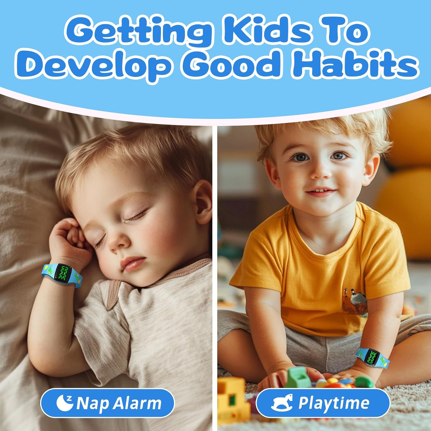 711TEK Potty Watch for Toddler Boys &ndash; Magnetic Rechargeable Potty Reminder for Kids, Fun Timer Alerts, Waterproof Potty Training Timer, Soft Adjustable Strap for Stress-Free Potty Training image number 5