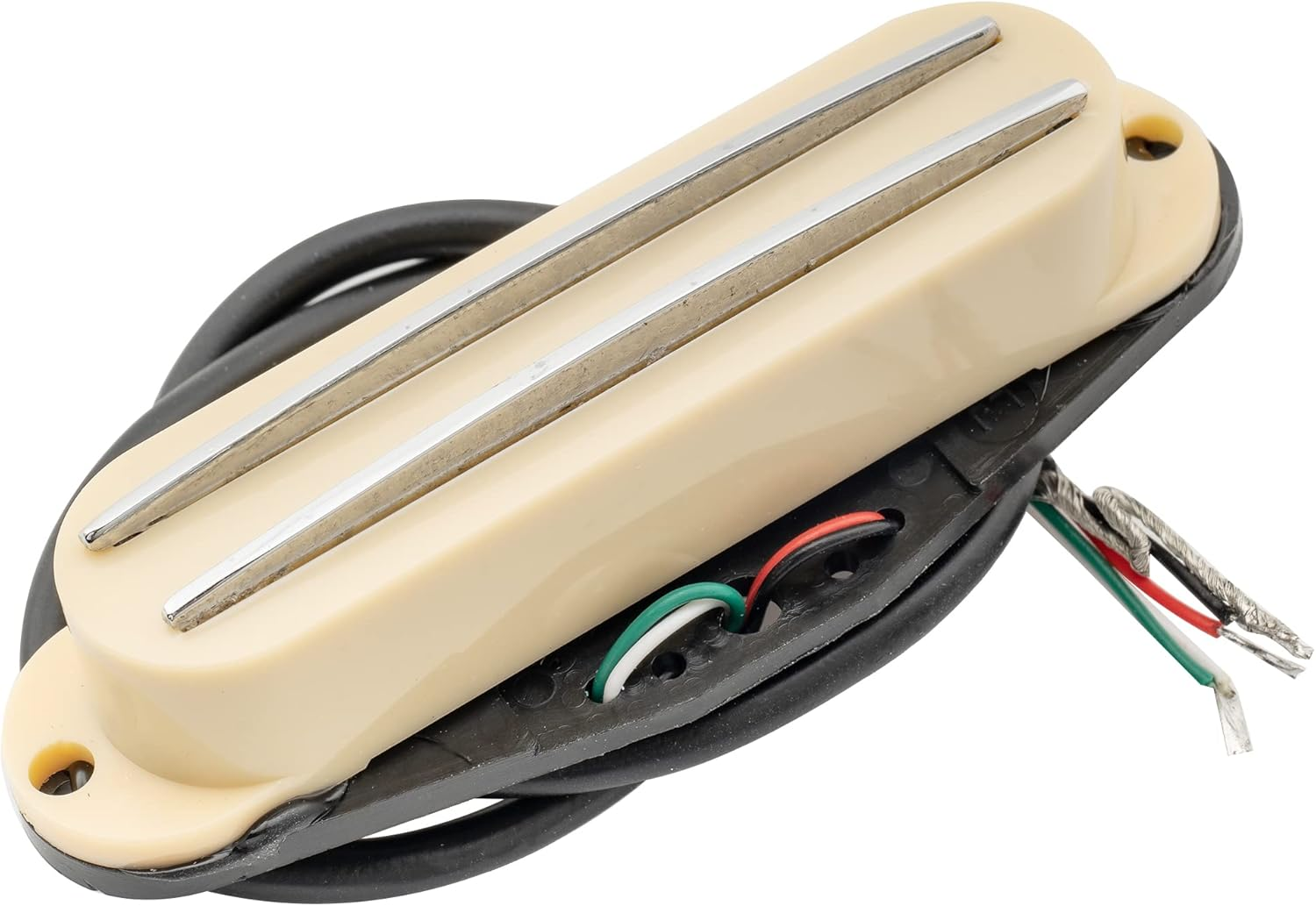 Musiclily Basic High Output Rail Blade Ceramic Single Coil Sized Humbucker Pickup for Strat Style Electric Guitar, Black