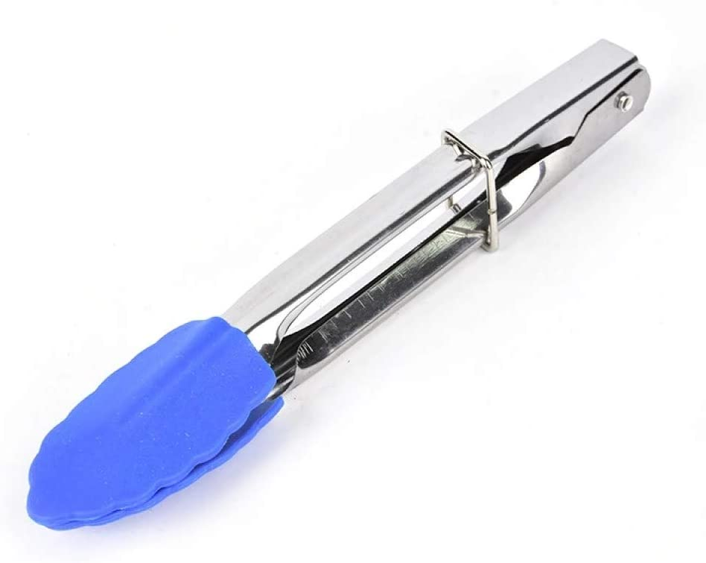 Kitchen Tongs - Stainless Steel with Silicone Tips - 18Cm - 3 Pack