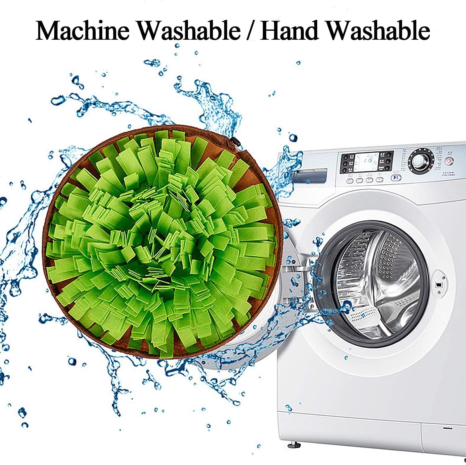 Snuffle Mat, Enrichment Toys Feeding Mat Interactive Dog Toys Puzzles Slow Feeding Training,Encourage Natural Foraging Skills and Nose Work Training - Machine Washable image number 1