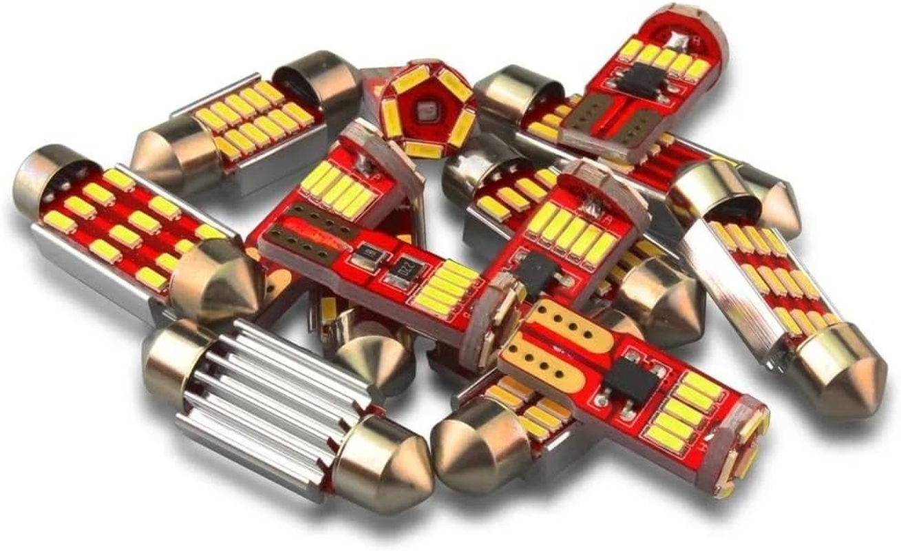 8Pcs LED Interior Map Dome Reading Light Kit, for Isuzu D-Max Dmax 2002-2018 2019 2020 2021 2022 2023 2024 License Plate Bulbs image number 4