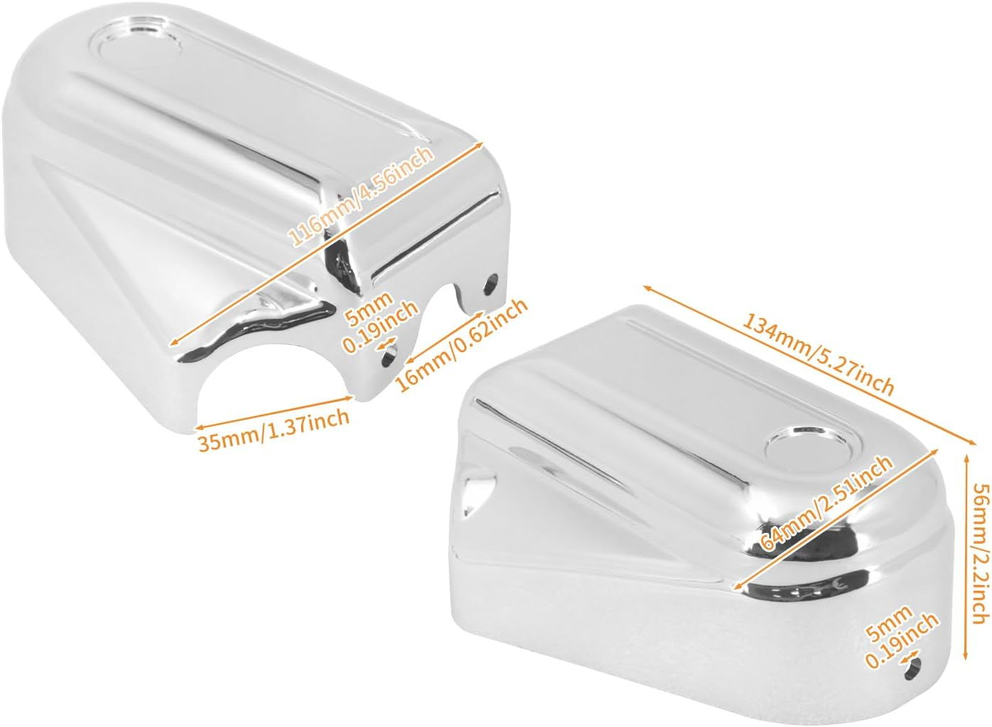 Motorcycle Rear Axle Nut Covers Cap Fit for Harley Softail Slim FLS Deluxe FLSTN FXSTB 2008-2017 Chrome image number 4