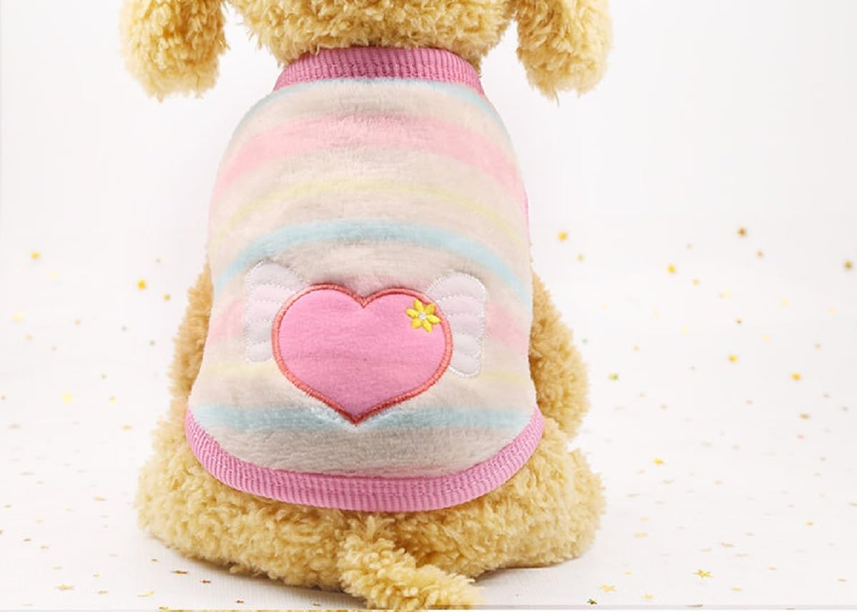 Dog Clothes - Soft Touch to Protect from the Cold - Simple Installation - Open Bottom (Pink, XXS) image number 5