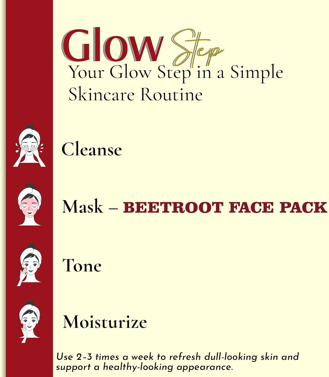 Mi Nature 100% Pure Beetroot Powder (Beta Vulgaris) - 100G (3.5Oz) | Spray Dried Formula DIY Skin & Hair Masks | Gluten Free for Smoothies image number 4