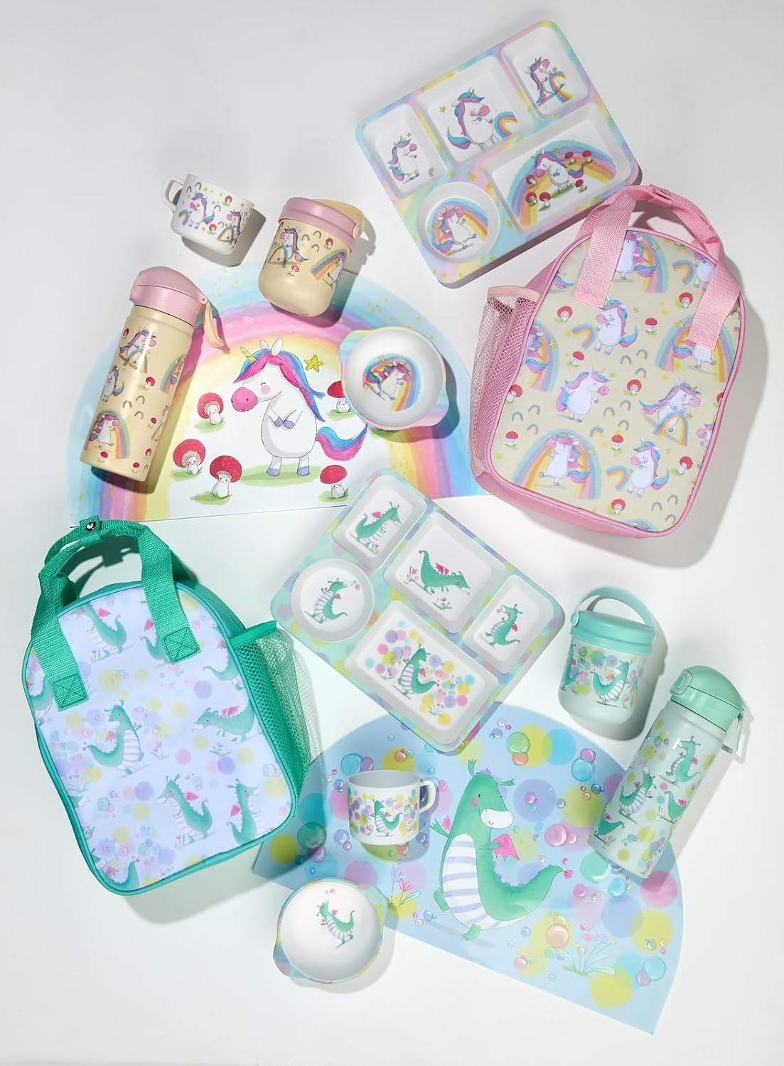 Maxwell & Williams Jedda Robaard Magical Tales Melamine 3Pc Dinner Set Dragon Gift Boxed image number 3