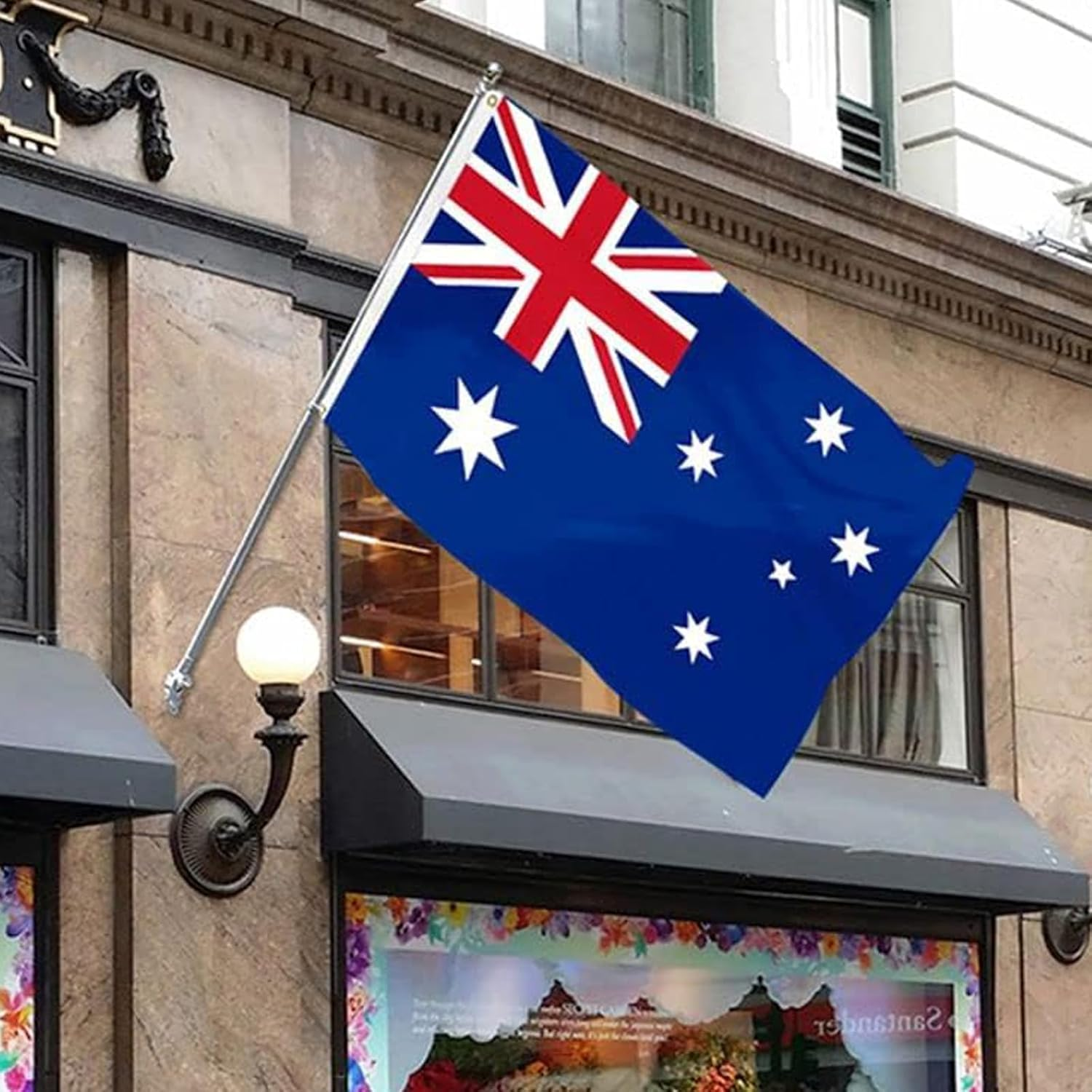 Australian Aussie Flag Large Size,Tuoyi Vivid Color and UV Fade Resistant 90X150Cm Heavy Duty Outdoor 3X5 Ft Australian National Flags image number 1