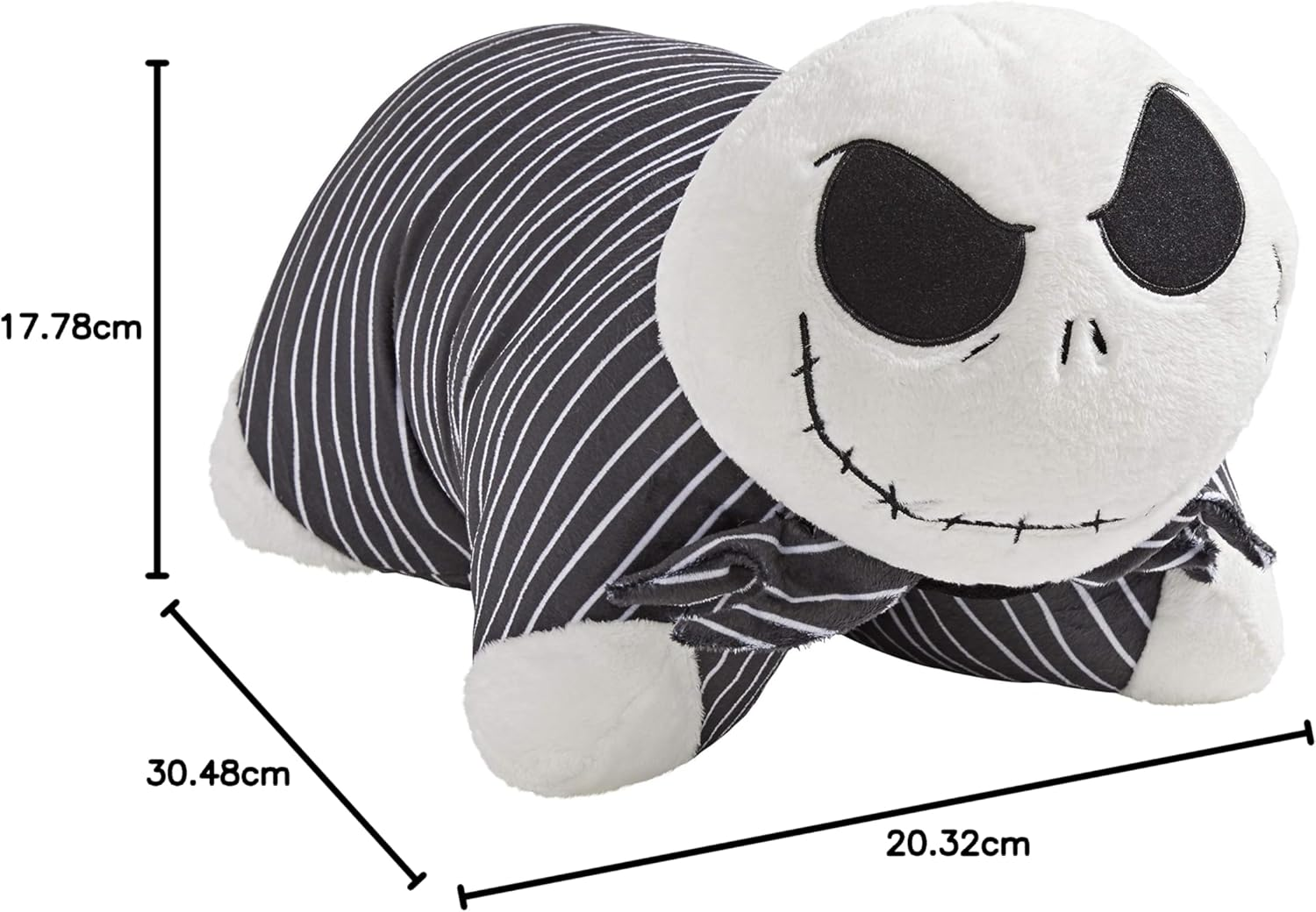 Pillow Pets Jack Skellington Plush - the Nightmare before Christmas Pillow image number 2