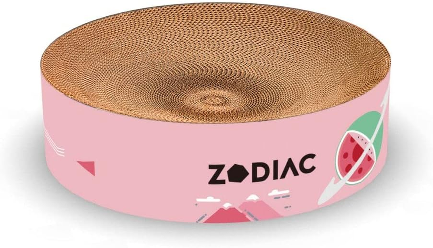 Zodiac round Cat Scratcher, Pink