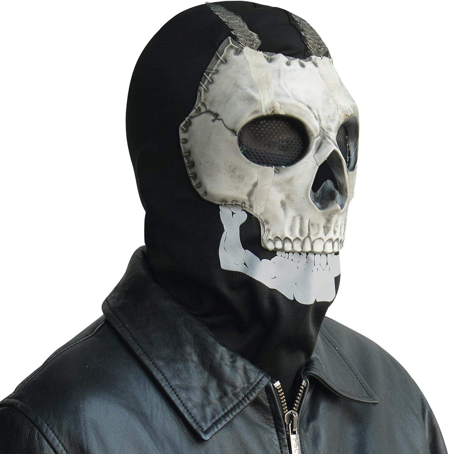 PARTYGEARS COD Ghost Mask Skull Full Face Mask MW2 Cosplay Costume Mask for Sport Halloween Cosplay Black PG232131