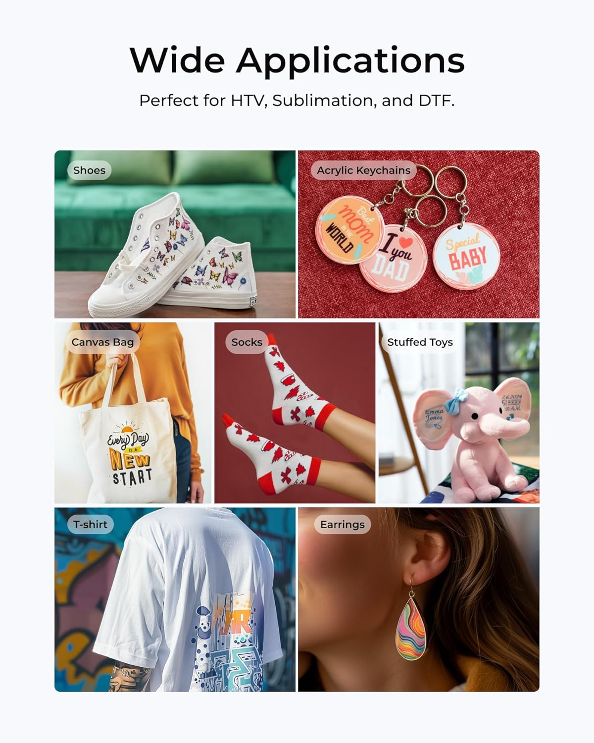 Xtool Mini Heat Press Machine - Ultra Light Portable Small Heat Press with 200K NTC Faster Heating & 4-Layer Protection, Mini Iron for Crafting, T-Shirts, Shoes, Hats, DIY Heating Transfer Projects image number 2