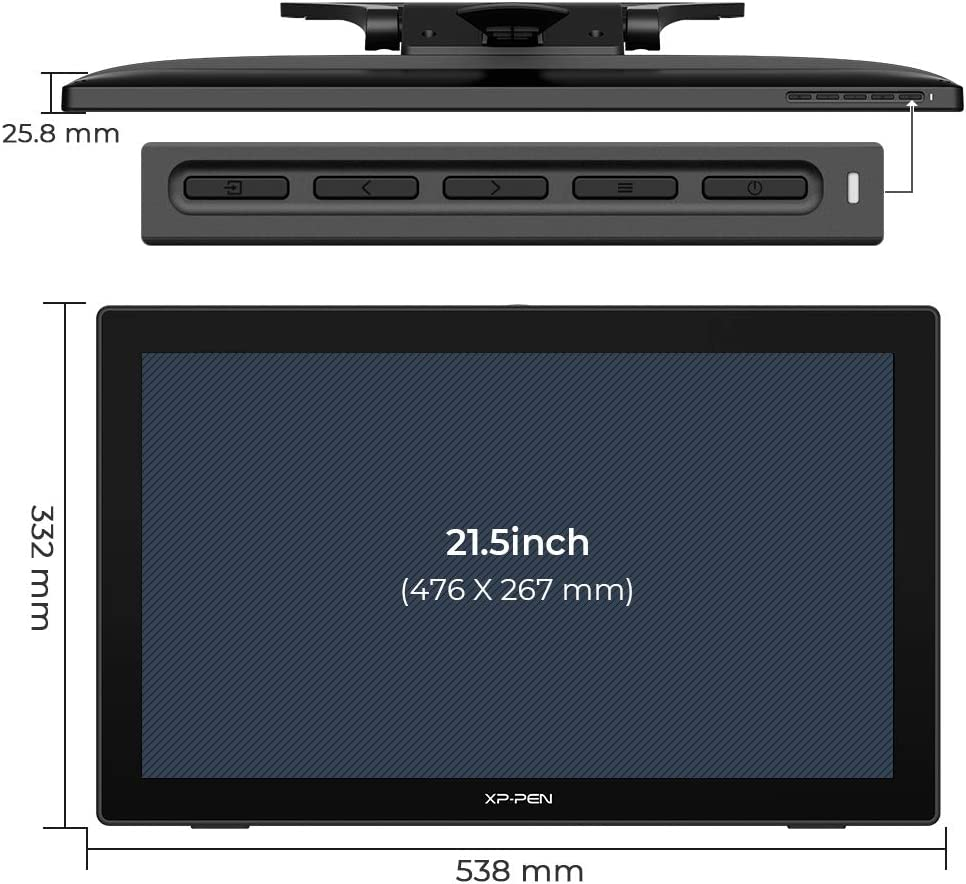 XP-PEN Artist 22 (2Nd Generation) Drawing Monitor Digital Drawing Tablet with Screen 21.5 Inch Graphics Display