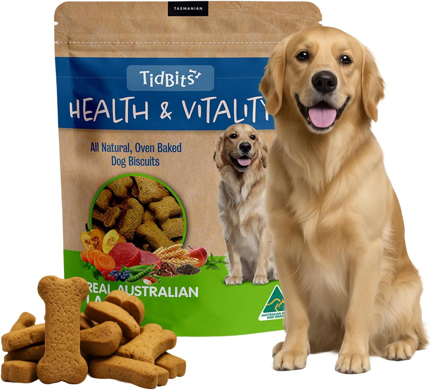 Tidbits Australian Lamb Dog Treats, 350G image number 1