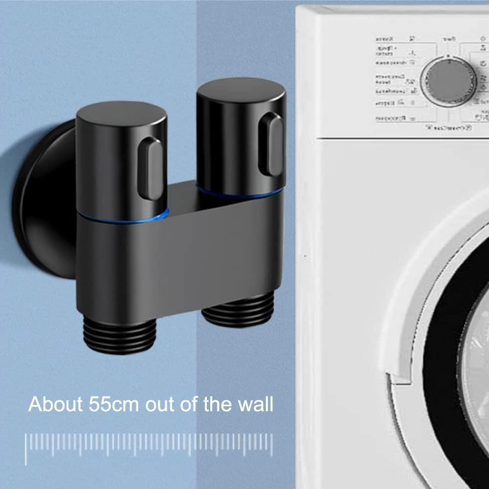 1-In-2-Out Dual Control Valve, 2023 New Double Control Mini Shower, 6.5 Feet Extra Long Hose High Pressure Bathroom Faucet Kit for Bidet and Shower (1 Pcs Grey Dual Control Valve) image number 2