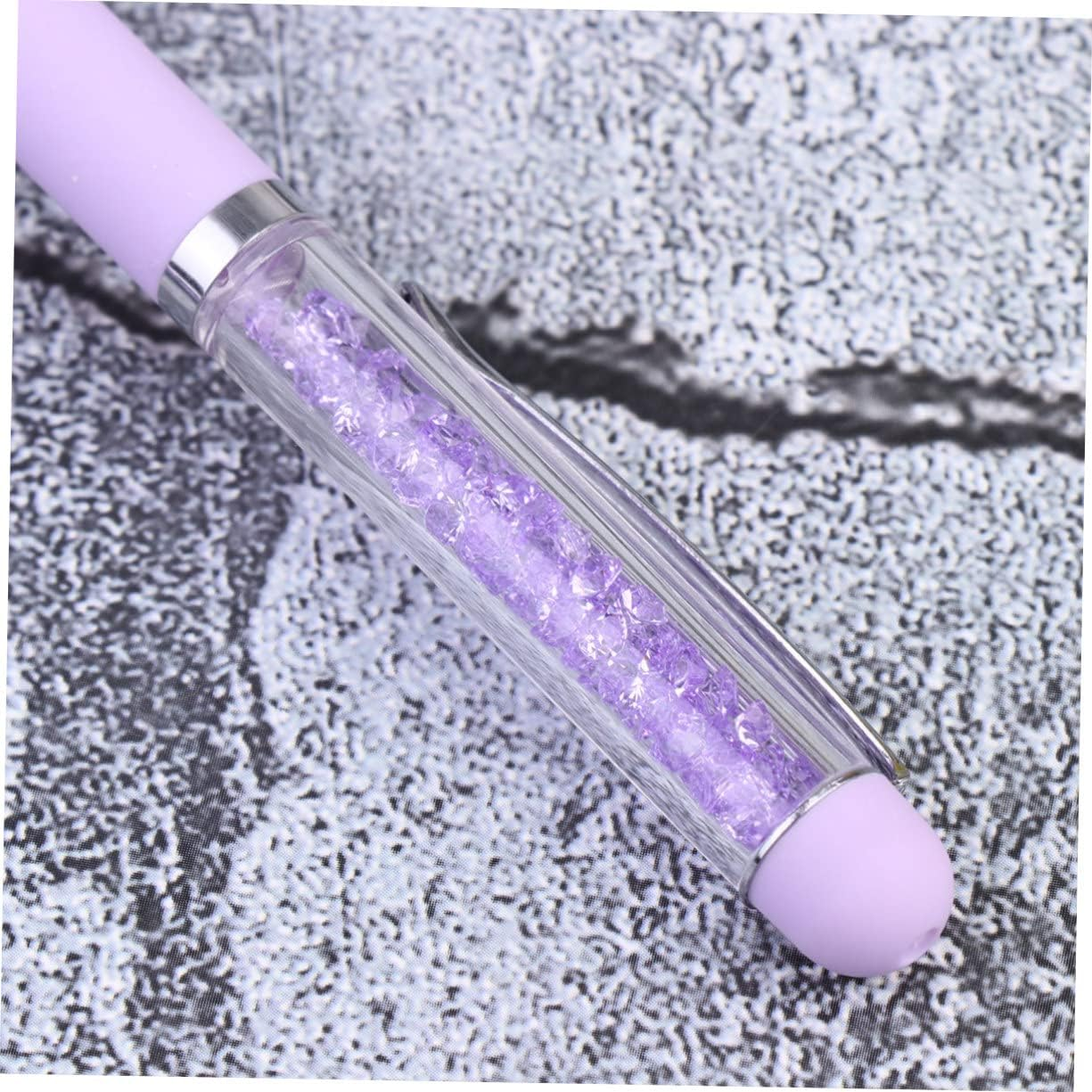 Manicure Dotting Tools Rhinestones Picker 3Pcs Plastic Nail Art Dotting Pen Set 16.3X1.3X1Cm Easy and Safe to Use Practical Nail Art Learners Manicurist Salon Crafts - Purple image number 6