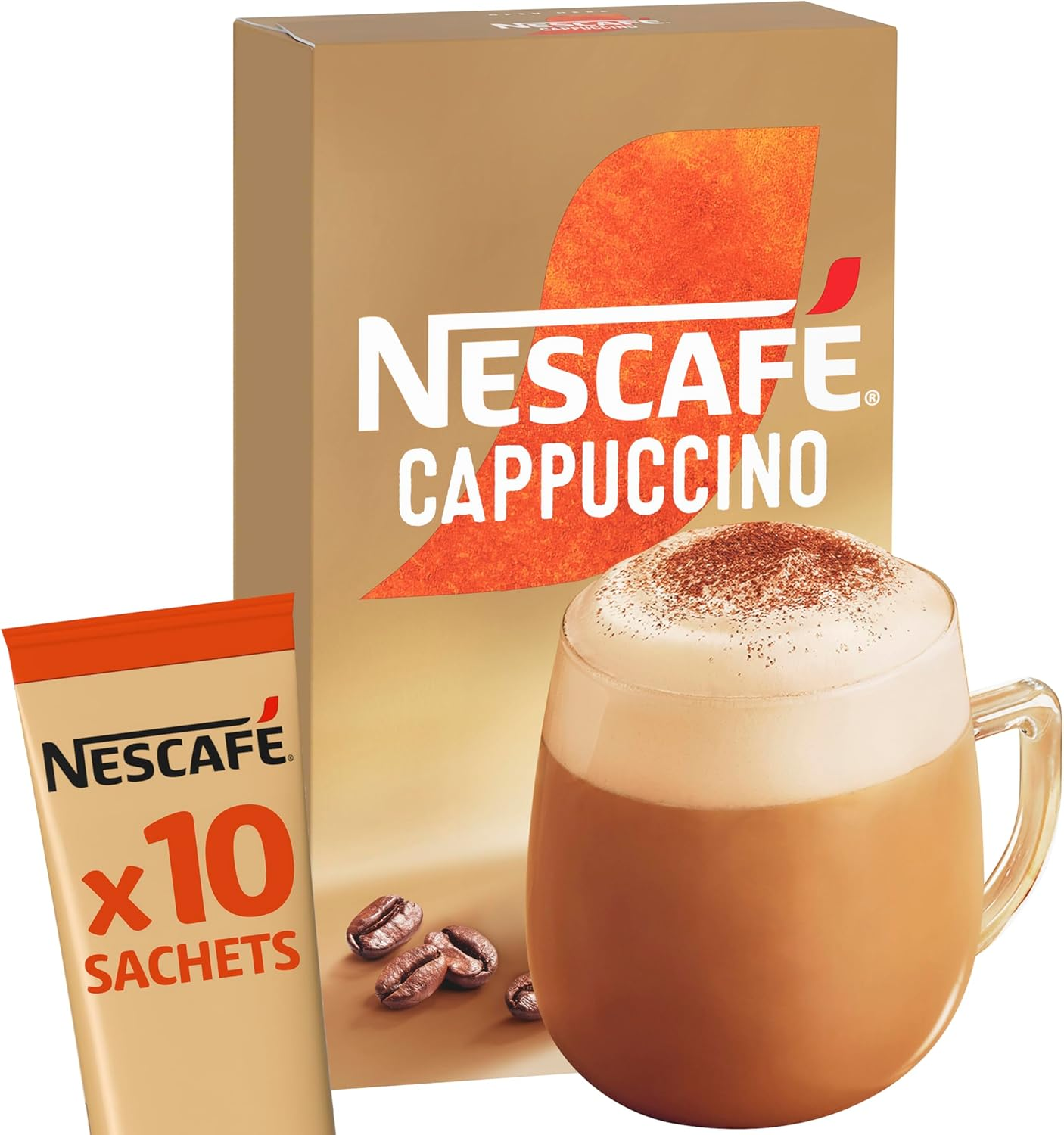 Nescafe Menu Cappuccino Instant Coffee 12.5 G (Pack of 10)